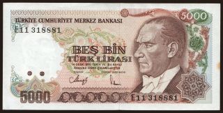 5000 lira, 1983