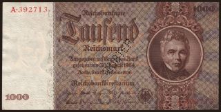 1000 Reichsmark, 1936, A/G, MUSTER