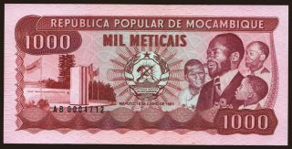 1000 meticais, 1983