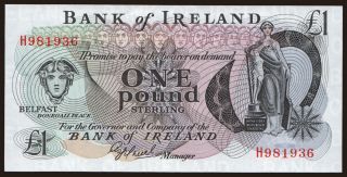 Bank of Ireland, 1 pound, 1980