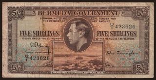 5 shillings, 1937