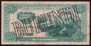 20 francs, 1960