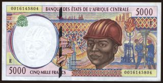 Cameroun, 5000 francs, 2000
