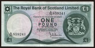 Royal Bank of Scotland, 1 pound, 1974