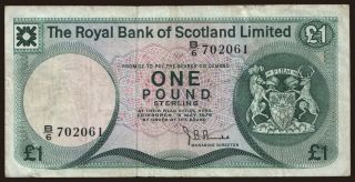 Royal Bank of Scotland, 1 pound, 1976