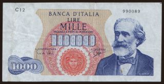 1000 lire, 1962