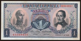 1 peso, 1968