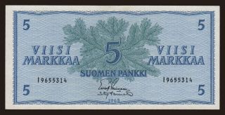 5 markkaa, 1963
