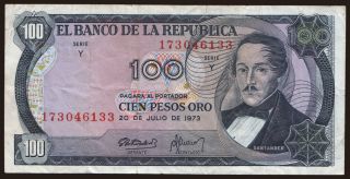 100 pesos, 1973