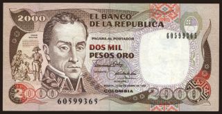 2000 pesos, 1990