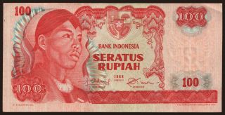 100 rupiah, 1968