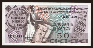 50 francs, 1977