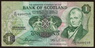 Bank of Scotland, 1 pound, 1979