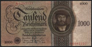 1000 Reichsmark, 1924, R/A