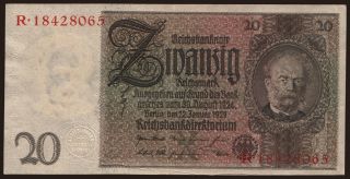 20 Reichsmark, 1929, X/R