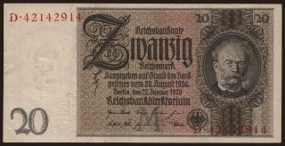 20 Reichsmark, 1929, M/D