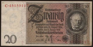 20 Reichsmark, 1929, M/C