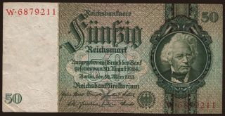 50 Reichsmark, 1933, X/W