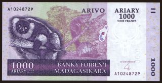 1000 ariary, 2004