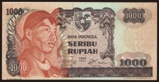 1000 rupiah, 1968, falsum