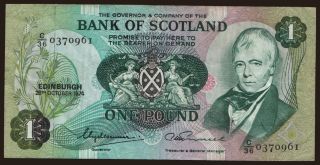 Bank of Scotland, 1 pound, 1974