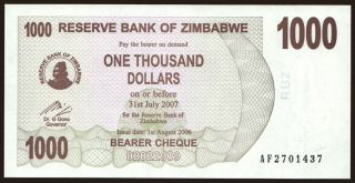 1000 dollars, 2006