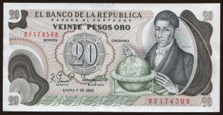 20 pesos, 1982