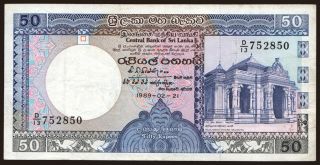 50 rupees, 1989