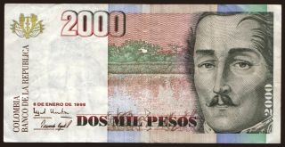 2000 pesos, 1998