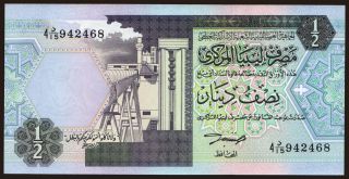 1/2 dinar, 1991