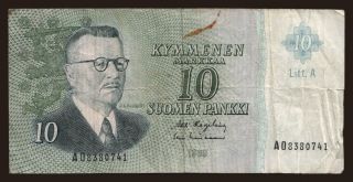 10 markkaa, 1963