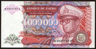 1.000.000 zaires, 1992