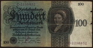 100 Reichsmark, 1924, Z/C
