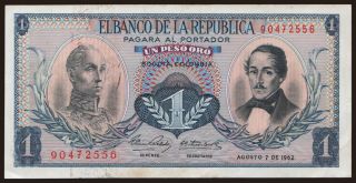 1 peso, 1962