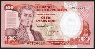100 pesos, 1986
