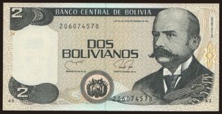 2 bolivianos, 1986(1990)