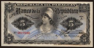 5 pesos, 1907