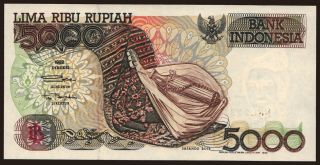 5000 rupiah, 1999