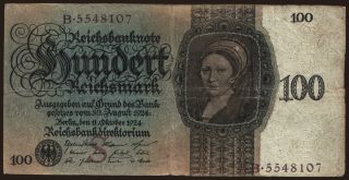100 Reichsmark, 1924, S/B