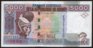 5000 francs, 1998