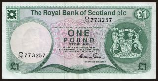 Royal Bank of Scotland, 1 pound, 1985