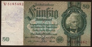 50 Reichsmark, 1933(44), Eynatten