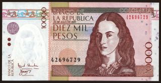 10.000 pesos, 2001