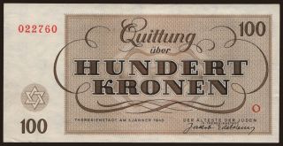 Theresienstadt, 100 Kronen, 1943