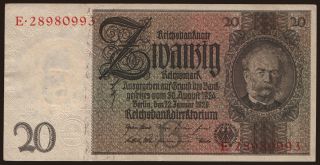 20 Reichsmark, 1929, G/E