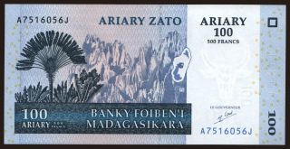 100 ariary, 2004