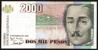 2000 pesos, 1998