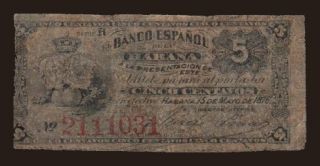5 centavos, 1876