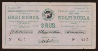 Port Kunda, 3 rubel, 1941
