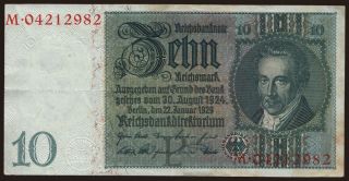 10 Reichsmark, 1929, P/M